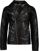 Like FLO Meisjes imi leer biker jasje - zwart - Maat 152
