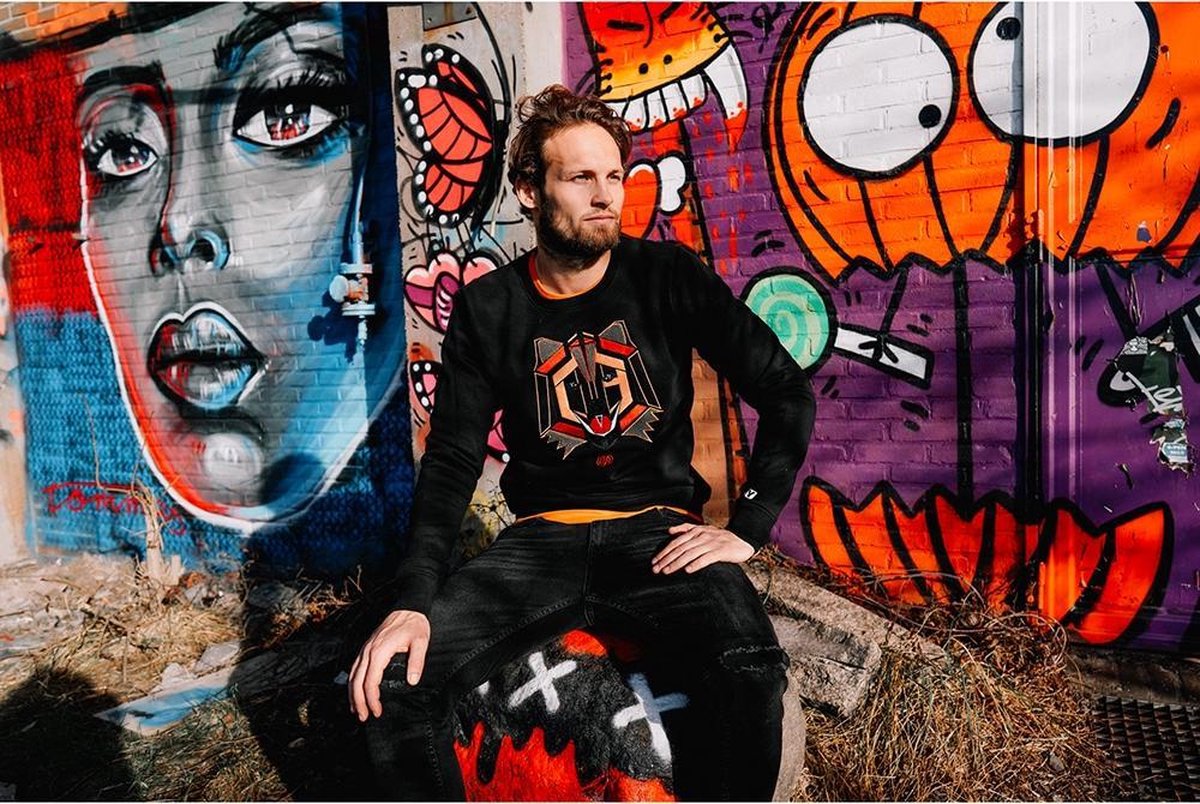 Sweatshirt Nethino - Deep Black - Maat 116 - afbeelding 4