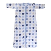 Little Dutch slaapzak winter Mixed Stars Blue 80cm