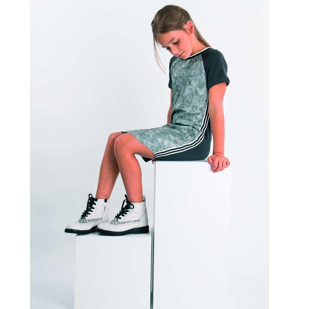 Meisjes Jurk - Marble - Maat 164 - afbeelding 4