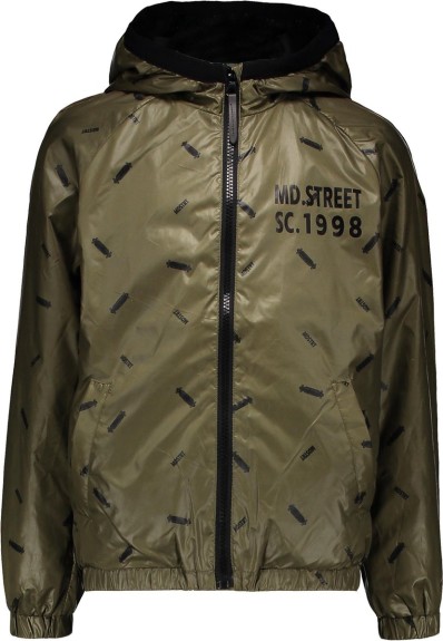 Moodstreet zomerjas capuchon - Khaki - Maat 122/128