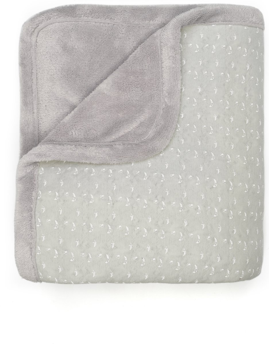 Ledikantdeken Lovely Grey (100 x 150 cm)