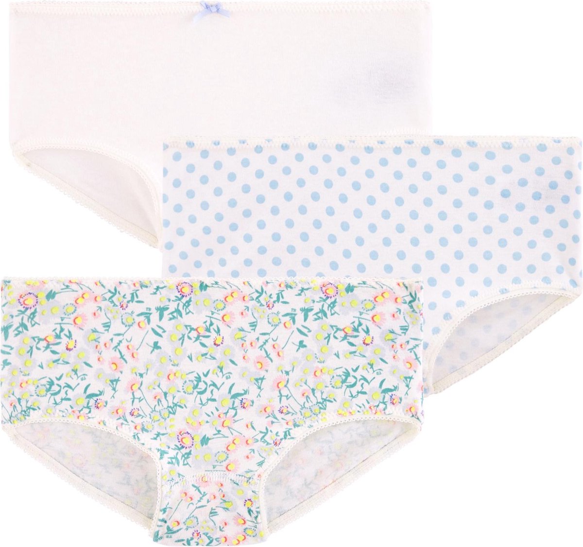 3pack meisjes onderbroeken - Maat 128cm