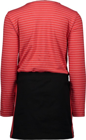 Moodstreet Meisjes Sportieve jurk - Rood - Maat 134/140