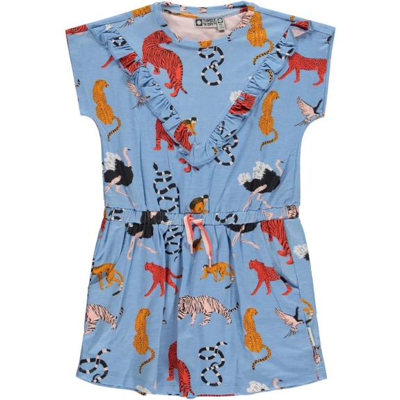  Tumble 'n dry Jurk Lorah - Blue Light - Maat 122