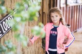 B.Nosy Meisjes Vest - Festival pink - Maat 134/140