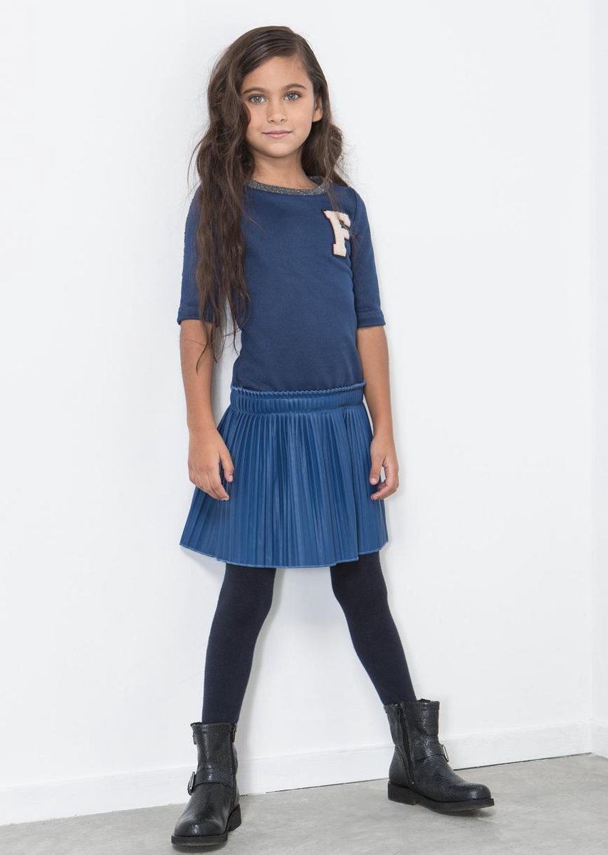 Meisjes Jurk - cobalt - Maat 98 - afbeelding 3