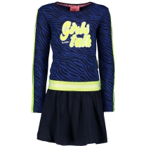 B.Nosy Meisjes Jurk - admiral blue - Maat 122/128