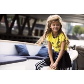 B.Nosy Meisjes T-shirt - Lemon - Maat 134/140