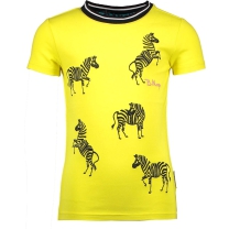 B.Nosy Meisjes T-shirt - Lemon - Maat 134/140