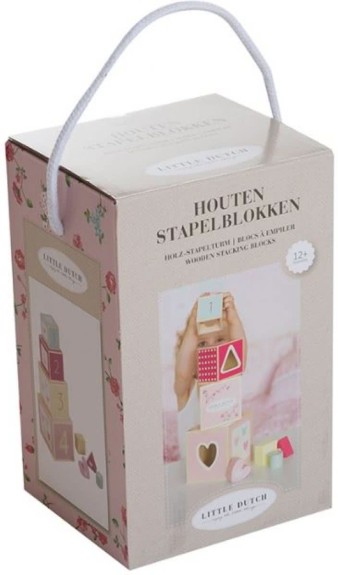 Little Dutch Houten Stapelblokken Pink Blossom