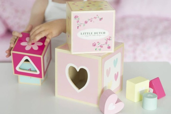 Little Dutch Houten Stapelblokken Pink Blossom