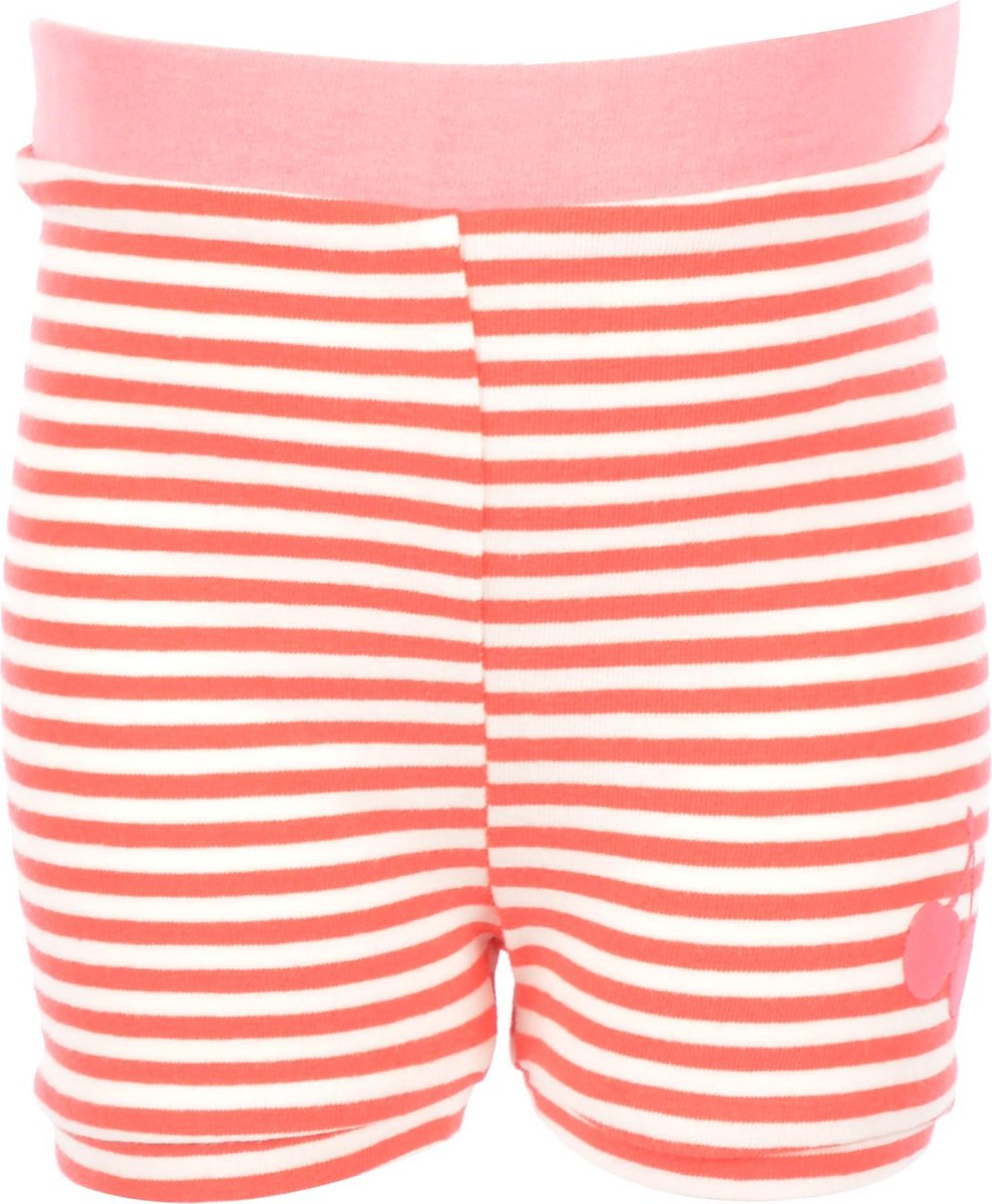 Meisjes Mini shorts - tomato/stripe - Maat 74