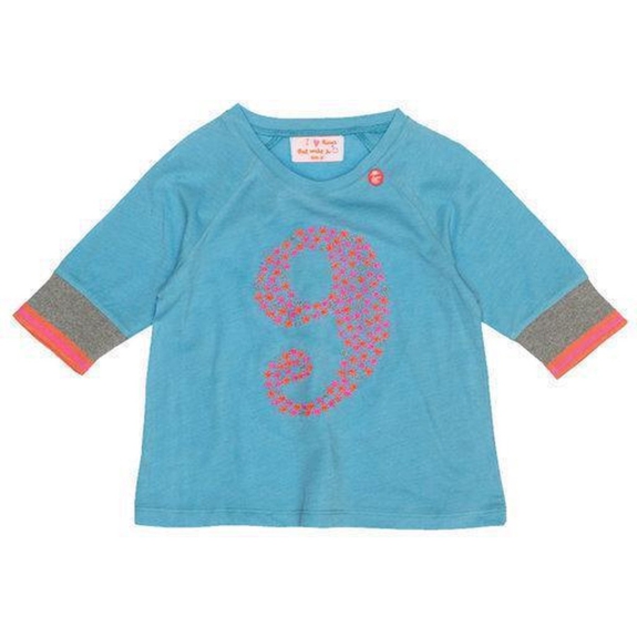 MIM-PI T-shirt - Blauw - Maat 104