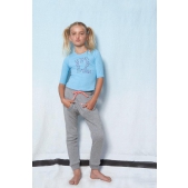 MIM-PI T-shirt - Blauw - Maat 104