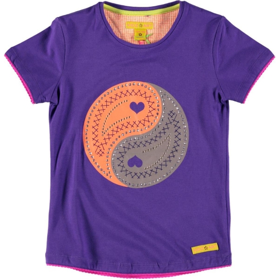 Kidz-art Meisjes T-shirt - Blue - Maat 98