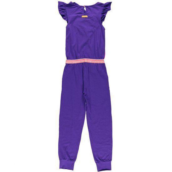 Kidz-art Meisjes Jumpsuit - Blue - Maat 98