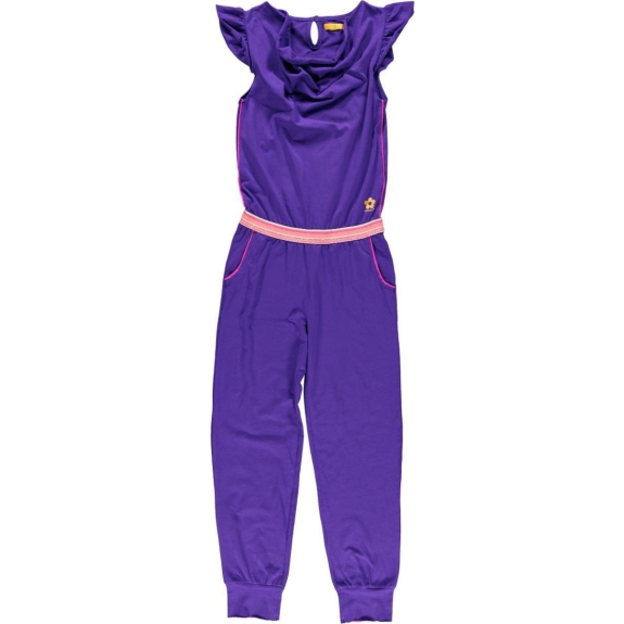 Kidz-art Meisjes Jumpsuit - Blue - Maat 98