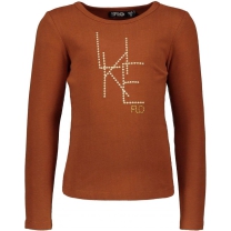 Like FLO Meisjes T-shirt - cognac - Maat 104 