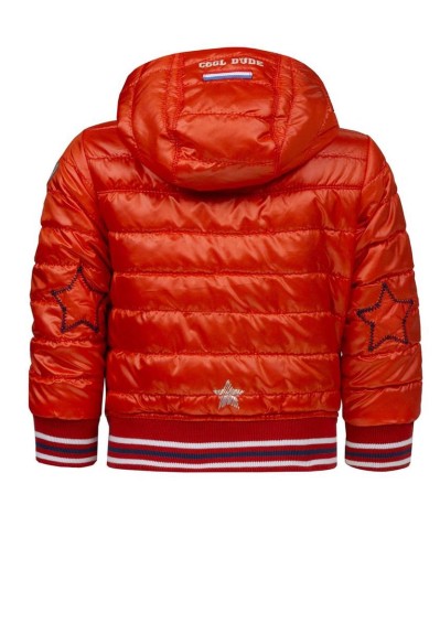 Lief! lifestyle Jongens Jas - rood - Maat 86