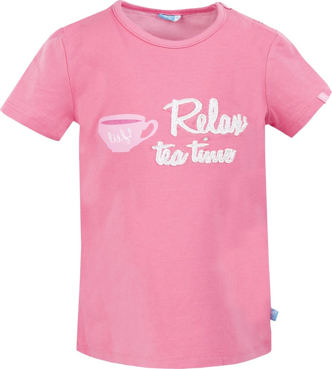 Meisjes T-shirt Relax Tea Time Roze - Maat 116