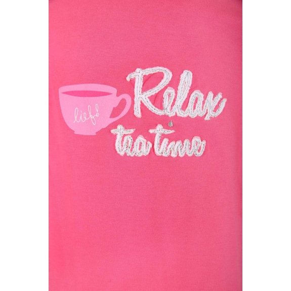 Lief! Meisjes T-shirt Relax Tea Time Roze - Maat 116