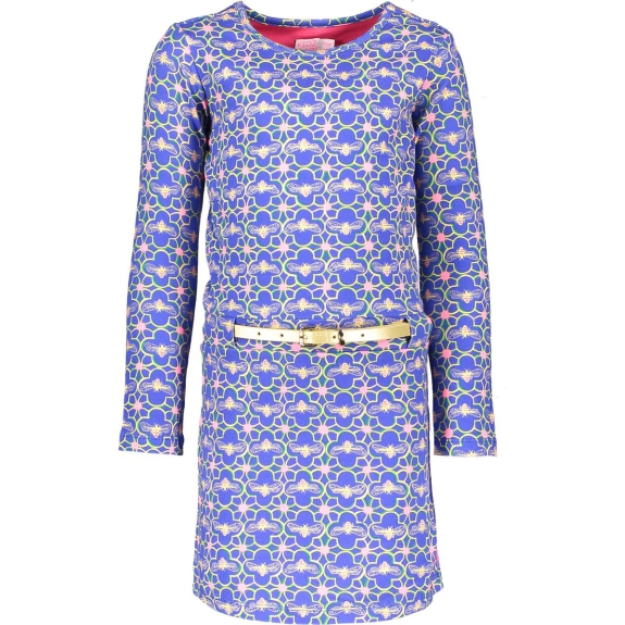 Kidz-Art Meisjes Jurk - Ao bugs - Maat 110/116 