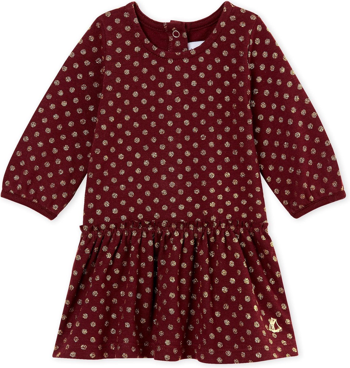 Meisjes Jurk - bordeaux - Maat 81cm