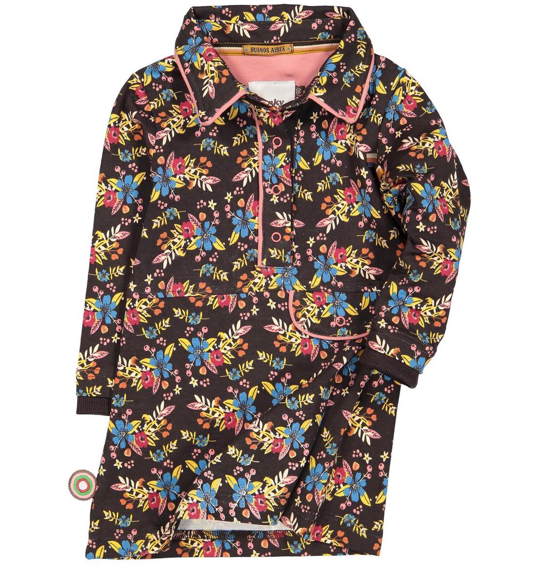 Meisjes Jurk - Multi - Maat 74-80 - afbeelding 2