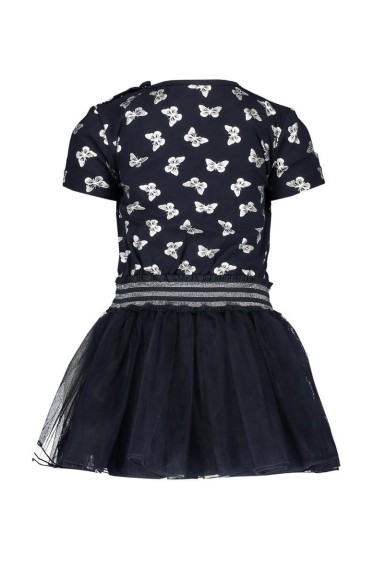 Le Chic Meisjes Jurk - Blauw - Maat 80