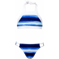 Snapper Rock - Bikini Ombre Stripe Blauw - Maat 164-170