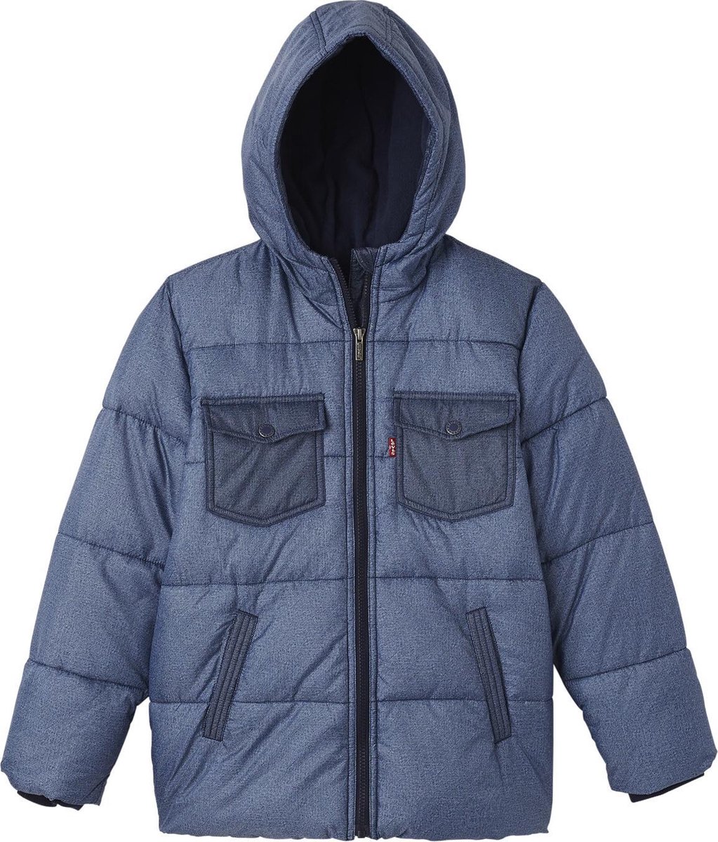 Kids Jongens Jas - Indigo - Maat 128