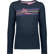 B.Nosy Meisjes Longsleeve - ink blauw - Maat 146/152