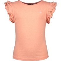 Like FLO Meisjes ruffle t-shirt - roze - Maat 116