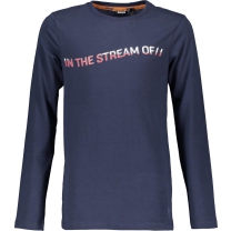 Bellaire T shirt lange mouw - donkerblauw - Maat 170/176