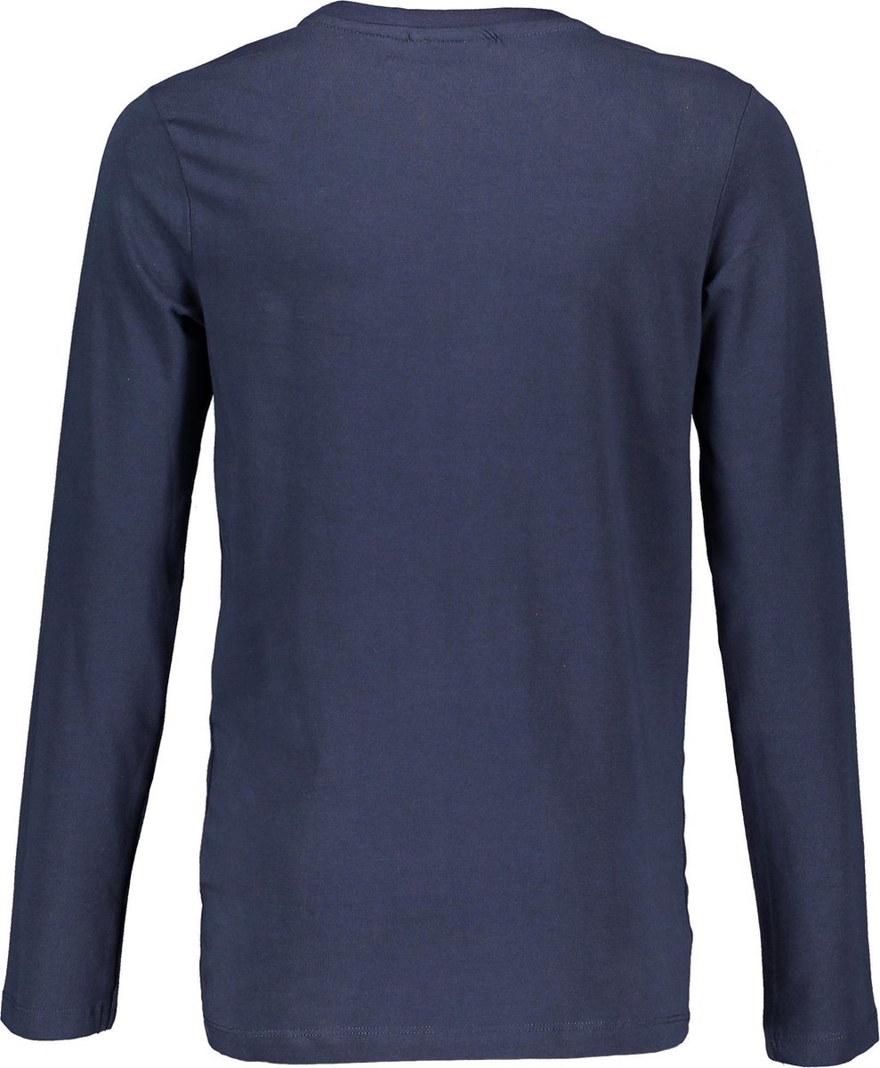 T shirt lange mouw - donkerblauw - Maat 170/176 - afbeelding 2