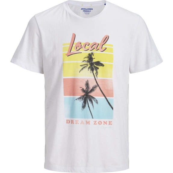 Jack Jones Junior Jongens T shirt White Maat 128 Babyoutlet