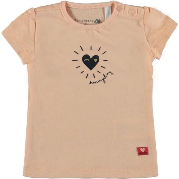 Bampidano Meisjes T-shirt print - light pink - Maat 68