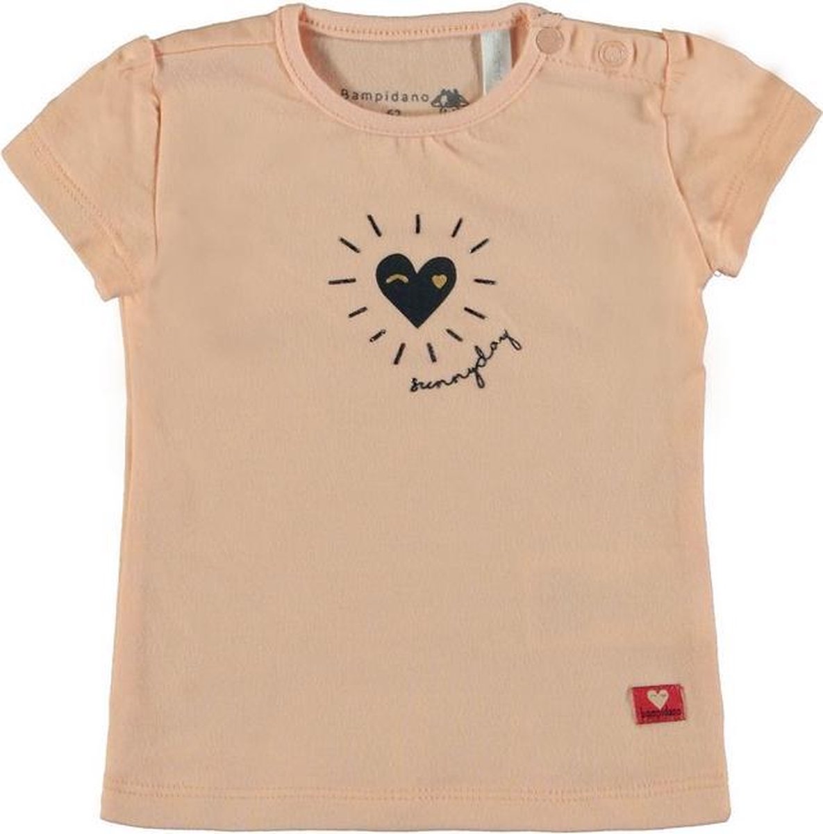 Meisjes T-shirt print - light pink - Maat 68