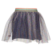 Kidz-Art Meisjes Rok - gold zig zag - Maat 98