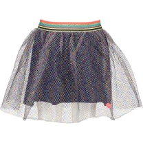 Kidz-Art Meisjes Rok - gold zig zag - Maat 98