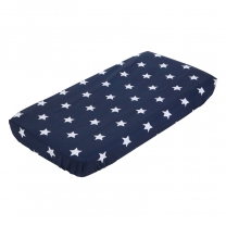 Little Dutch Hoeslaken wieg blauw met grote ster