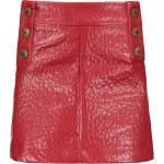 Meisjes Imitatie leer rokje - bruin - Maat 140