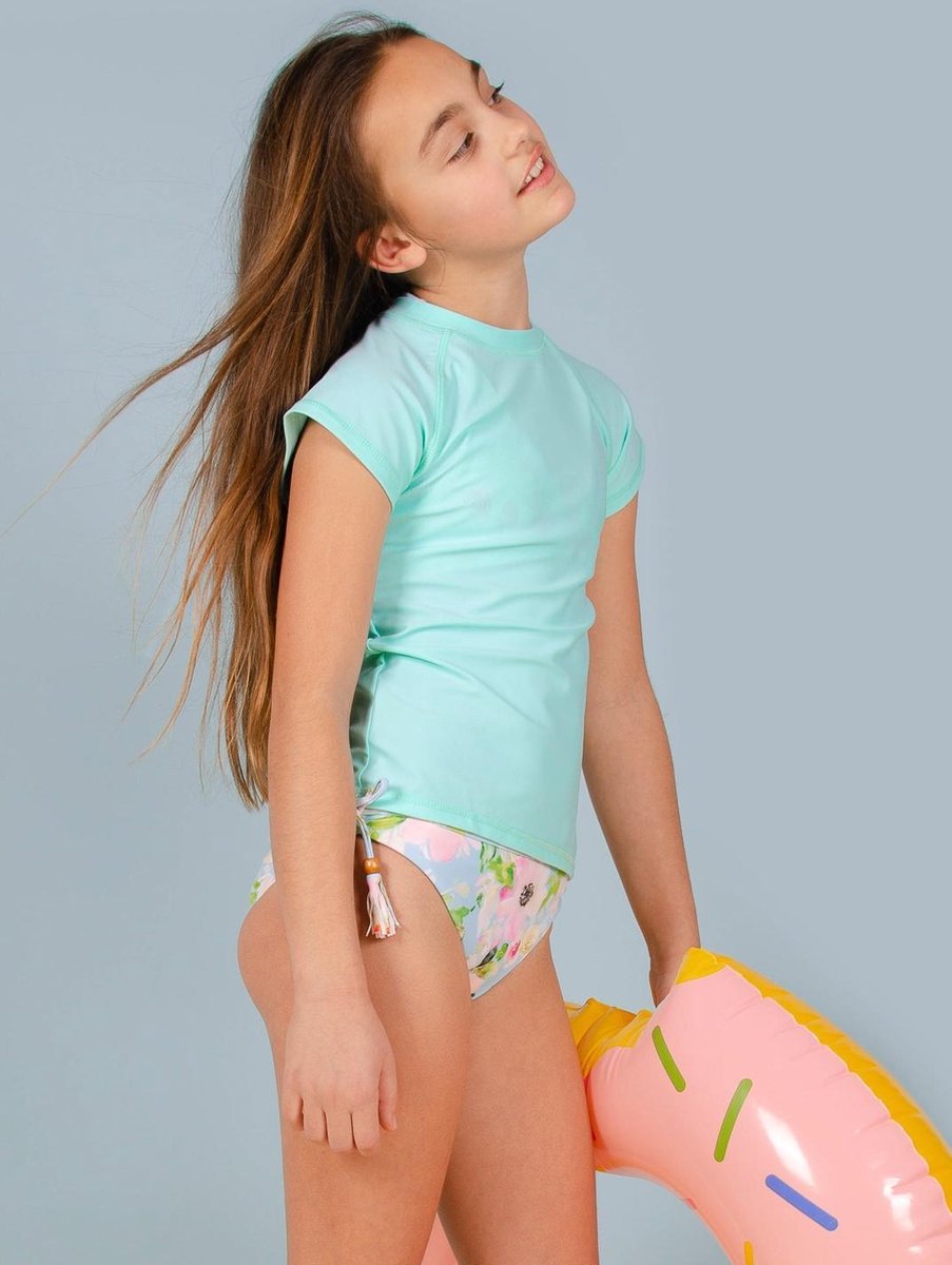 UV Shirt korte mouw - Mint - Maat 128/134 - afbeelding 3