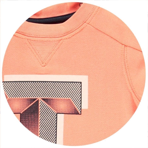 Tumble 'n dry Jongens Trui - signal orange - Maat 74