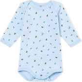 Petit Bateau Jongens Rompertje - blauw - Maat 86cm