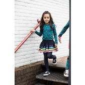 B.Nosy Meisjes Jurk - lagoon zebra - Maat 92 