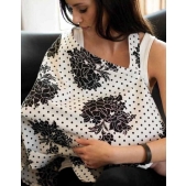 Udder Covers Borstvoedingsdoek Marilyn - Zwart/Wit
