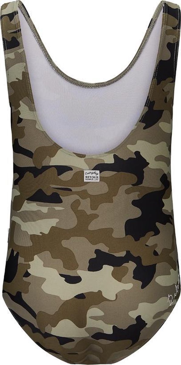 Meisjes Badpak Fabienne - khaki - Maat 164 - afbeelding 2