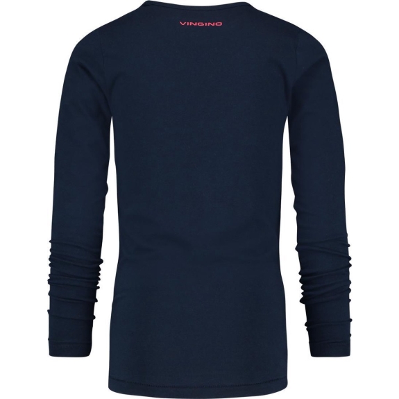 Vingino Longsleeve T-shirt - Dark Blue - Maat 140